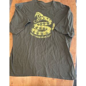 5.11 Tactical T Shirt Men XXL Green Short Sleeve Crew Neck Snake Graphic